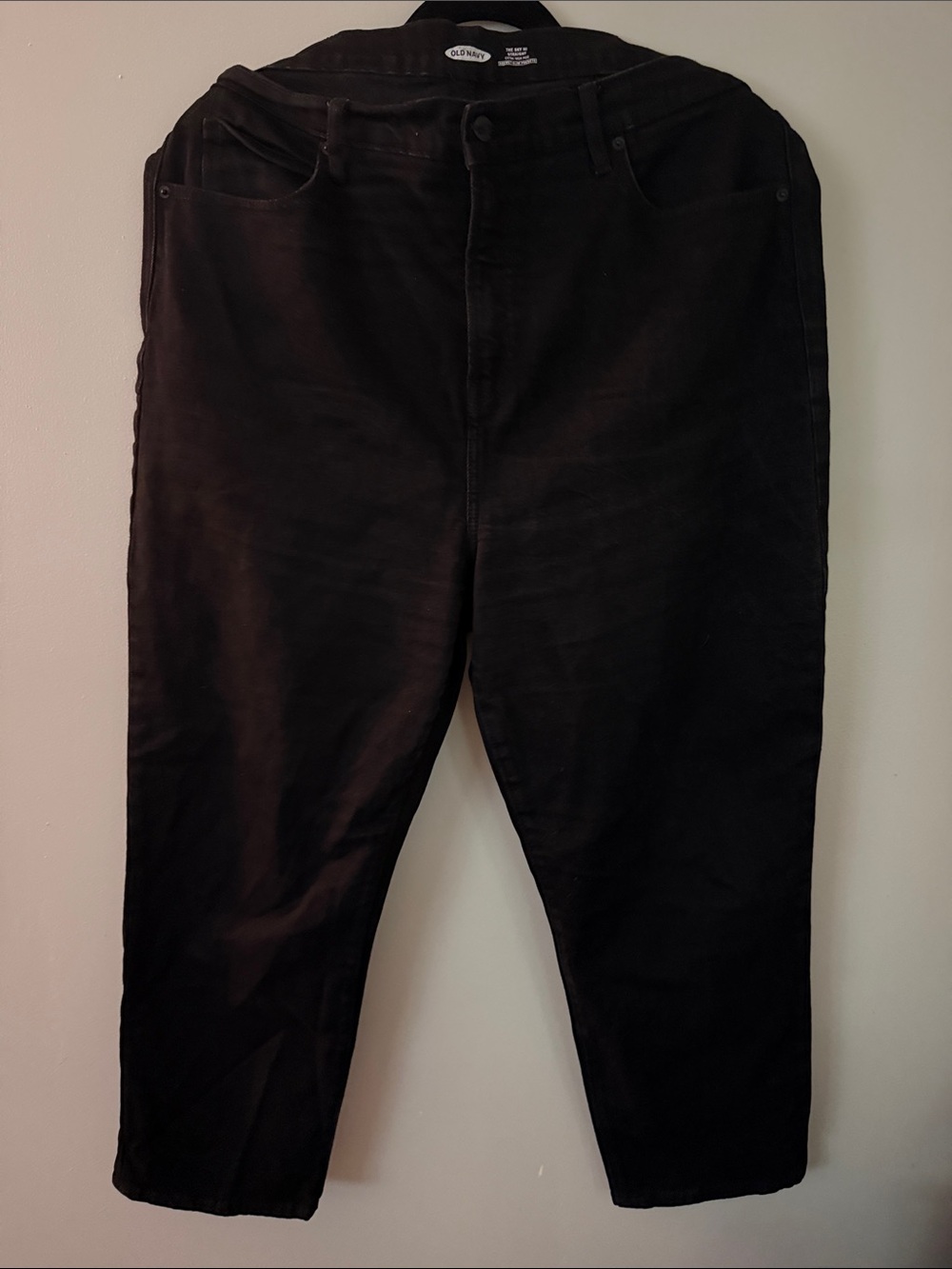 Old Navy Black The Sky Hi Straight black Jean